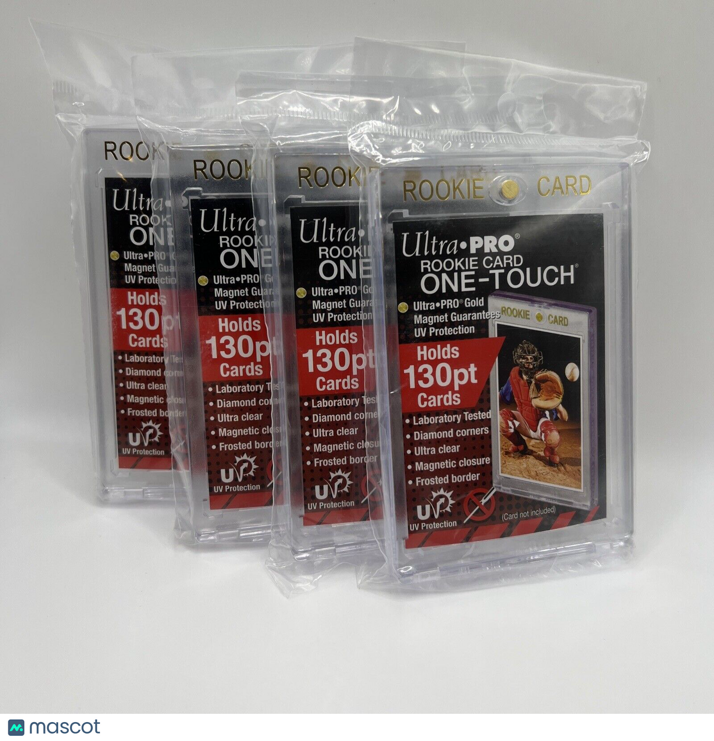 Ultra Pro One-Touch Thick Card 130pt Point ROOKIE Magnetic Card Holder, lot of 4