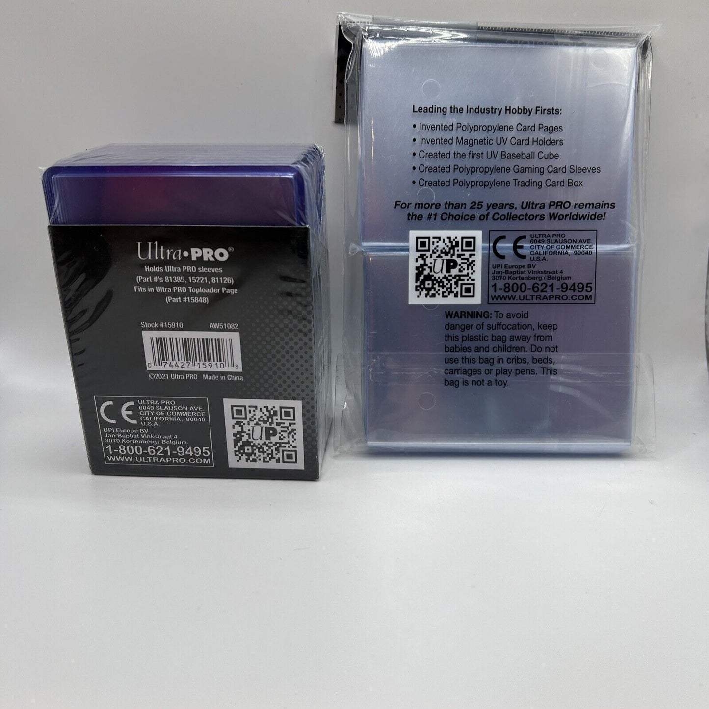 Ultra Pro 3X4 PLATINUM Toploaders 35pt 1 Pack of 25 AND 100 PLATINUM SLEEVES