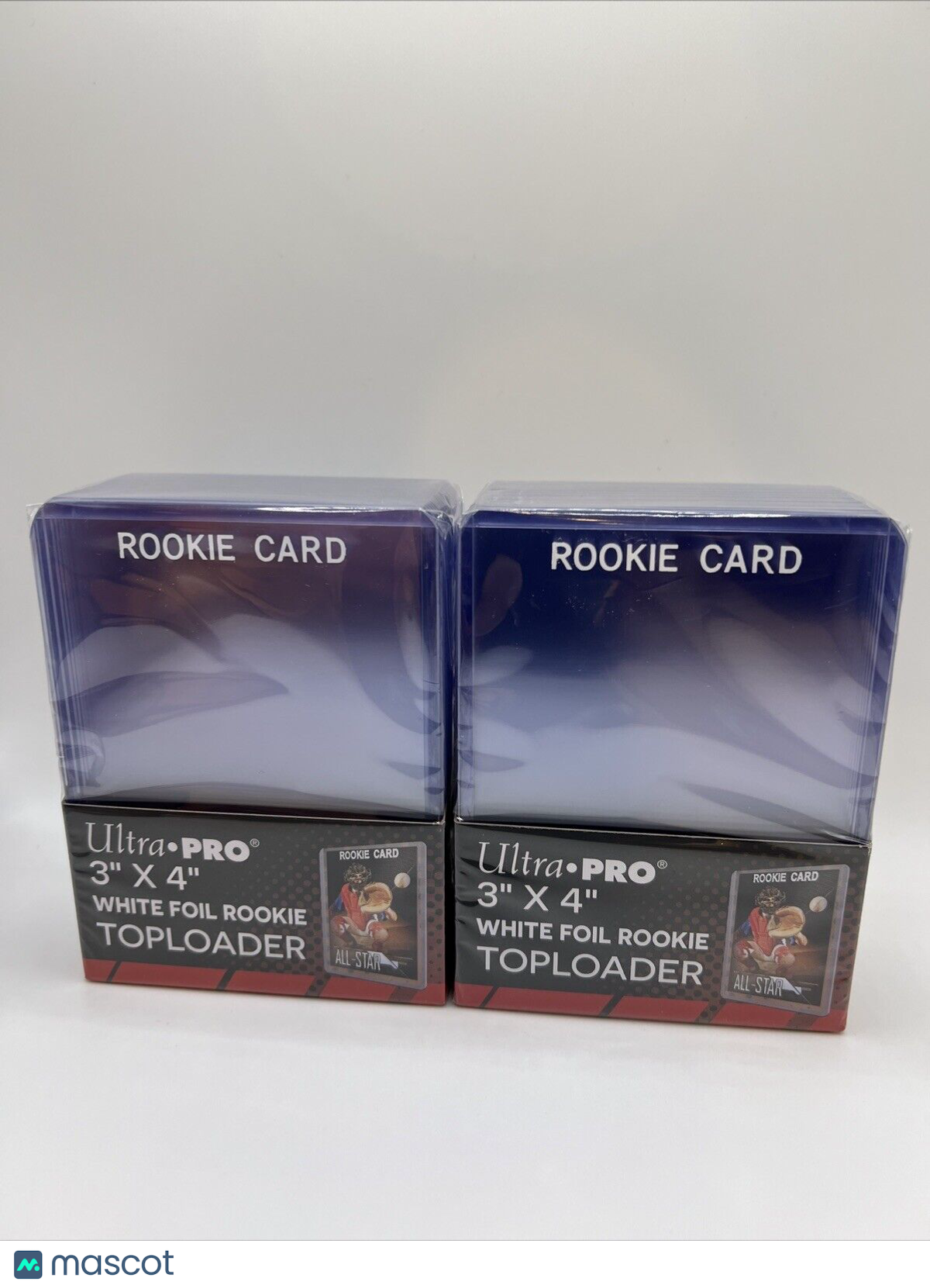 Ultra Pro 3X4 WHITE Rookie 35pt Toploaders 2 Packs of 25 for Standard Cards