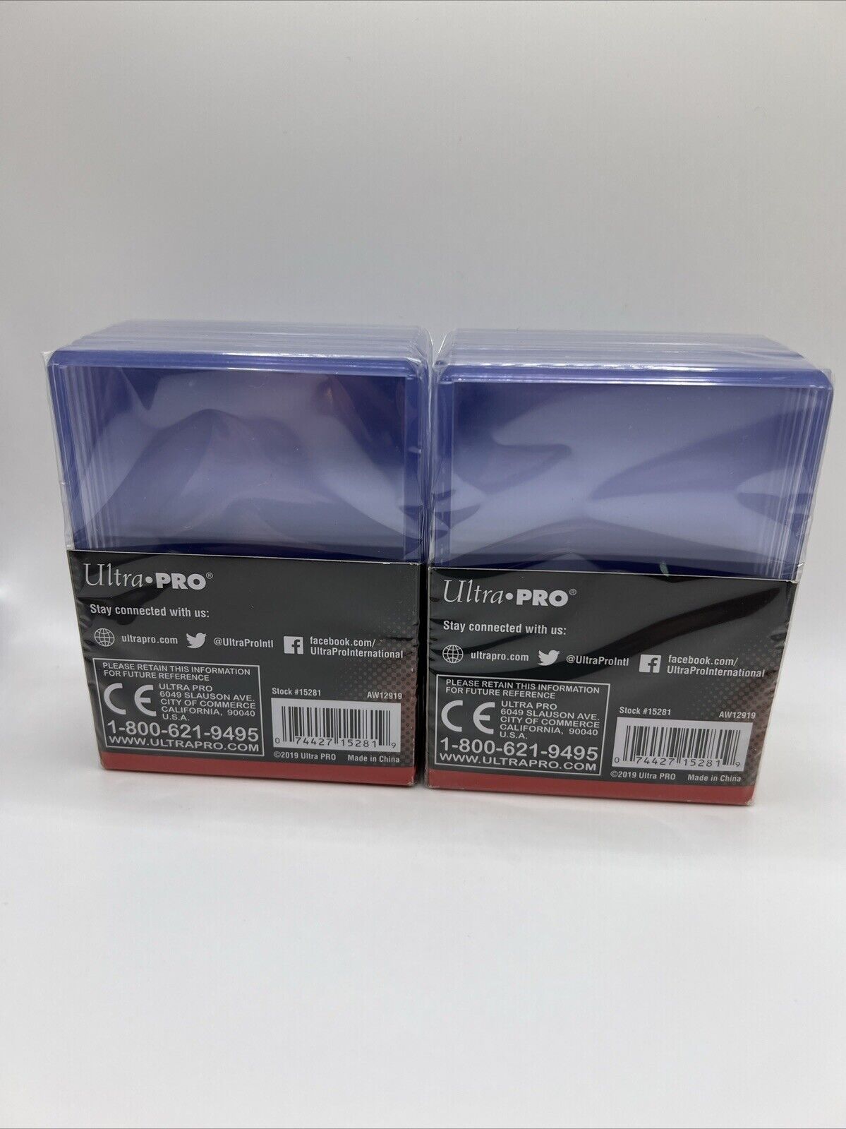 Ultra Pro 3X4 Super Thick Toploaders 130pt Point 2 Packs of 10 WITH SLEEVES