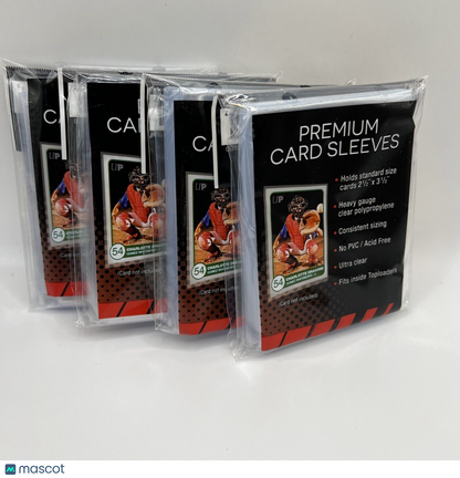 Ultra Pro PREMIUM Soft Card Penny Sleeves 4 Packs of 100 for Standard Cards