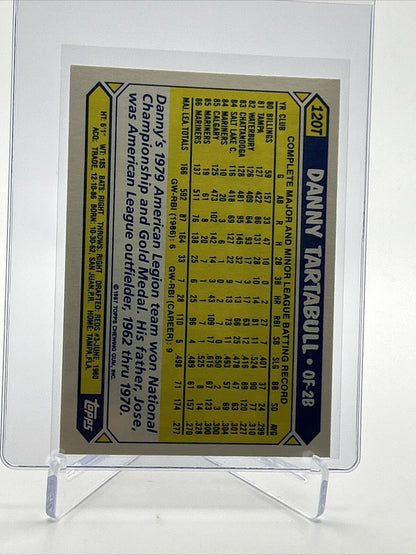 1987 Topps Traded TIFFANY Danny Tartabull Baseball Card #120T Mint FREE SHIPPING