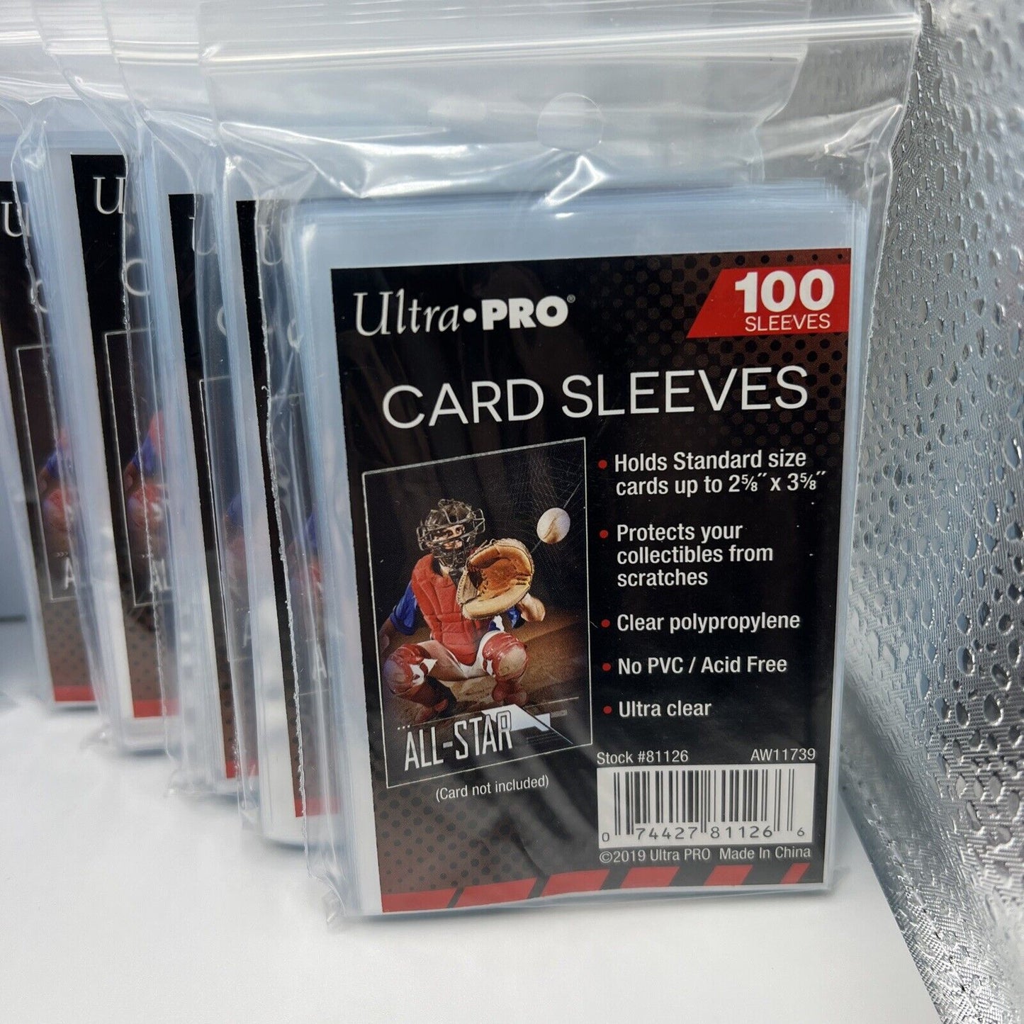 Ultra Pro Soft Sleeves 5 Packs for Standard Cards and 5 Packs for Thick Cards