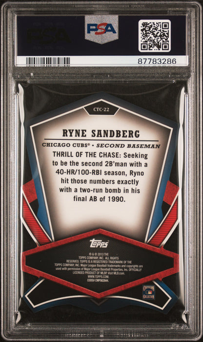 2013 Topps Cut To The Chase Baseball Ryne Sandberg #CTC-22 PSA 10 87783286