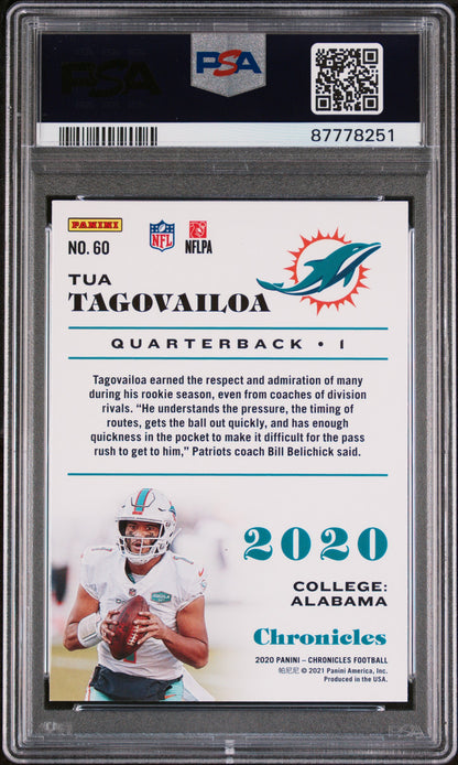 2020 Panini Chronicles Football Tua Tagovailoa #60 PSA 9 87778251