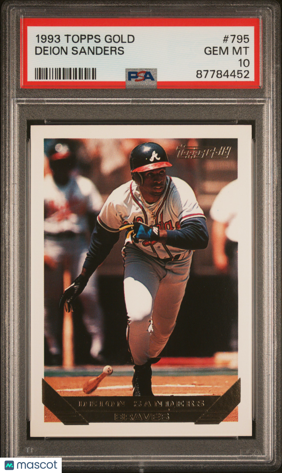 1993 Topps Gold Baseball Deion Sanders #795 PSA 10 87784452 POP 6
