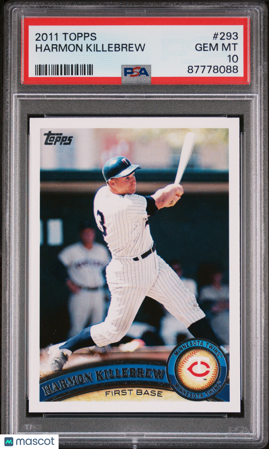 2011 Topps SP Harmon Killebrew #293 PSA 10 87778088 POP 4