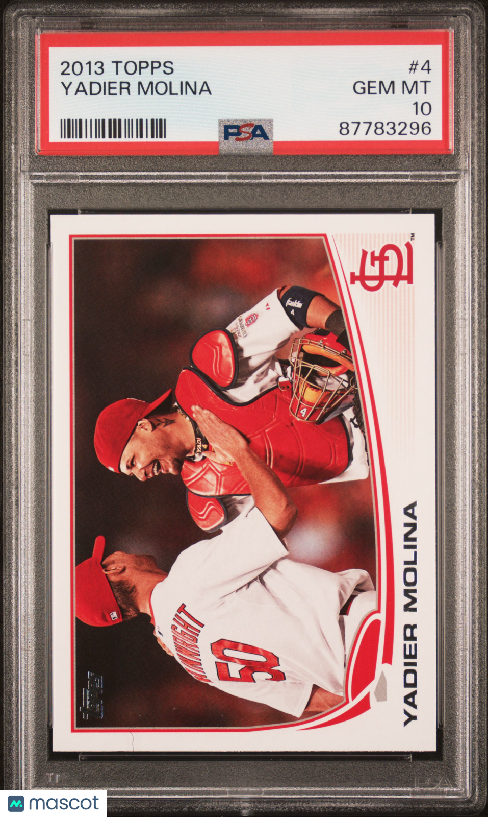 2013 Topps Baseball Yadier Molina #4 PSA 10 87783296