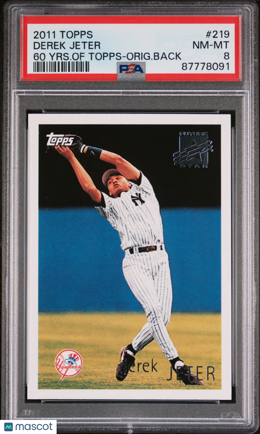 2011 Topps 60 Years Of Topps Baseball Derek Jeter #219 PSA 8 87778091