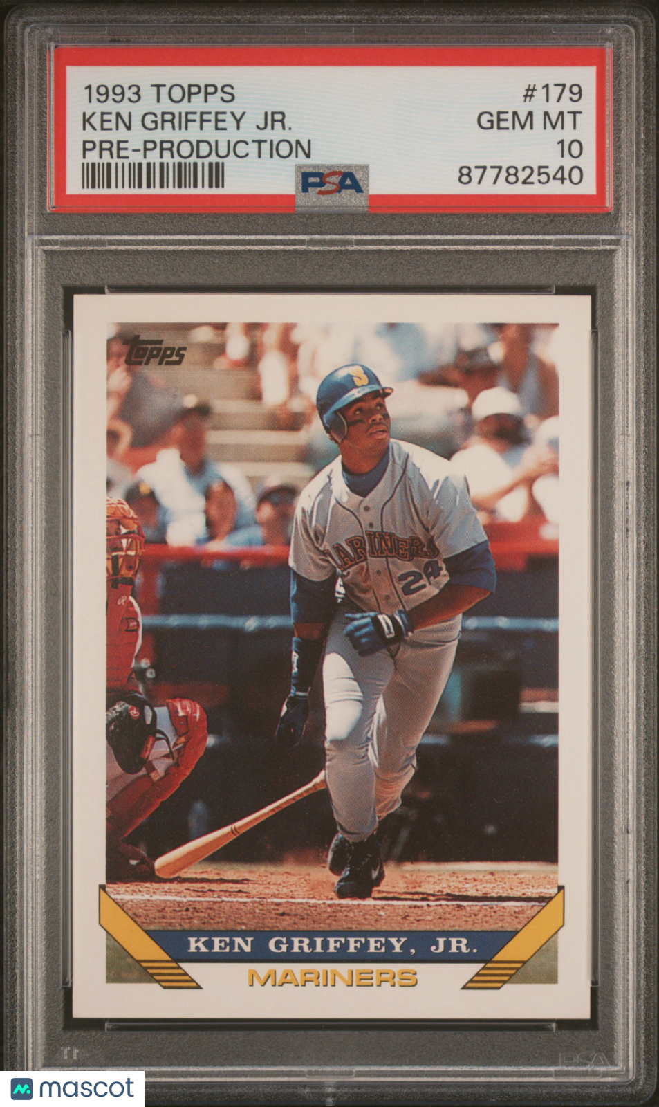 1993 Topps Pre-Production Baseball Ken Griffey JR. #179 PSA 10 87782540