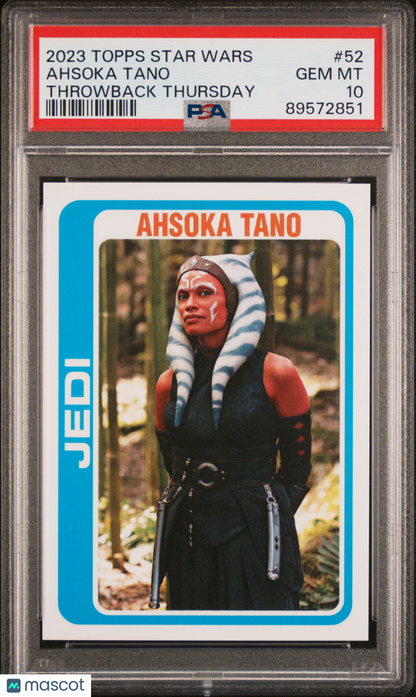 2023 Topps Star Wars Throwback Thursday Ahsoka Tano #52 PSA 10