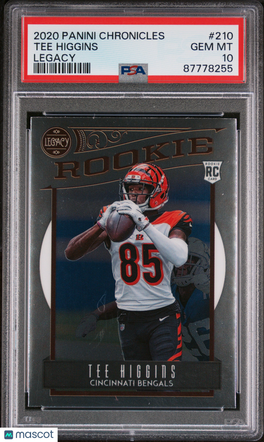 2020 Panini Chronicles Legacy Tee Higgins #210 PSA 10 87778255 POP 6