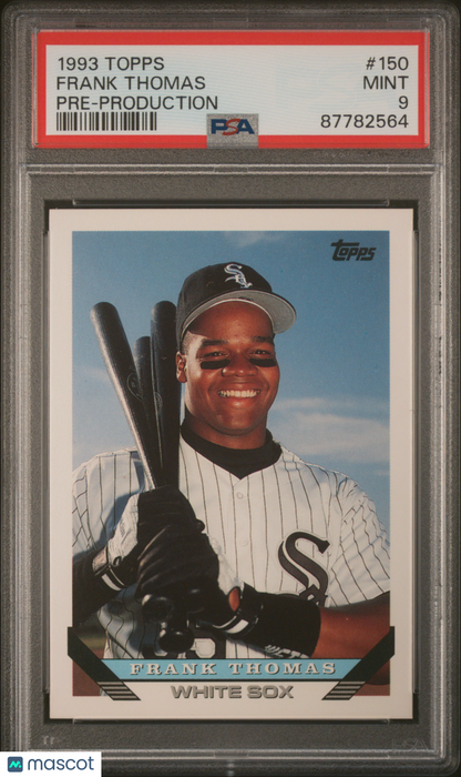 1993 Topps Pre-Production Baseball Frank Thomas #150 PSA 9 87782564