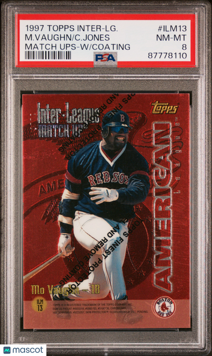 1997 Topps Inter-League Match Ups Baseball C. Jones #ILM13 PSA 8 87778110