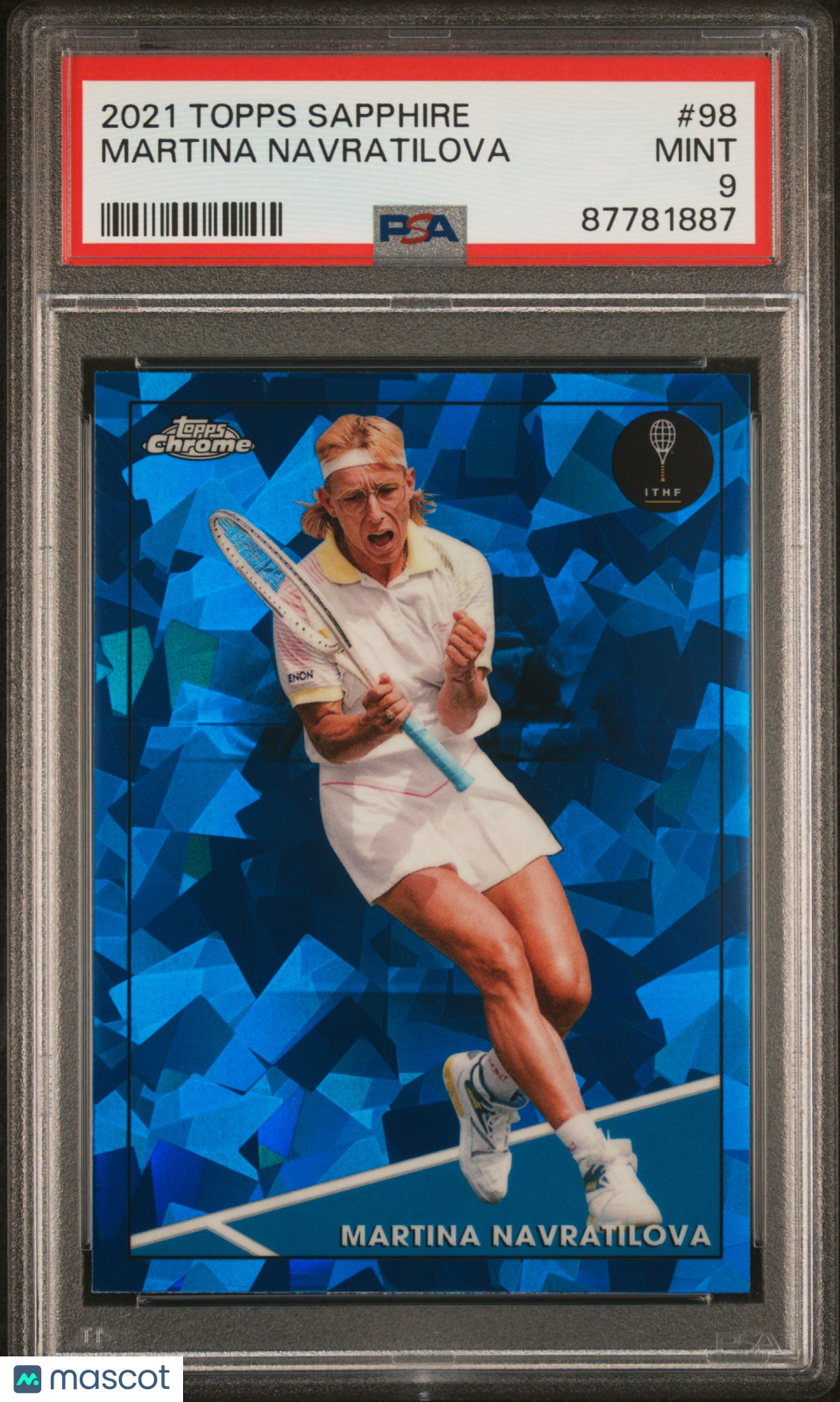 2021 Topps Chrome Tennis Sapphire Martina Navratilova #98 PSA 9 87781887