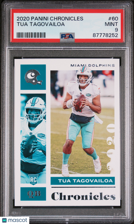 2020 Panini Chronicles Football Tua Tagovailoa #60 PSA 9 87778252