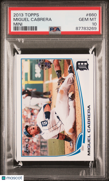 2013 Topps MINI Miguel Cabrera #660 PSA 10 87783269 POP 5