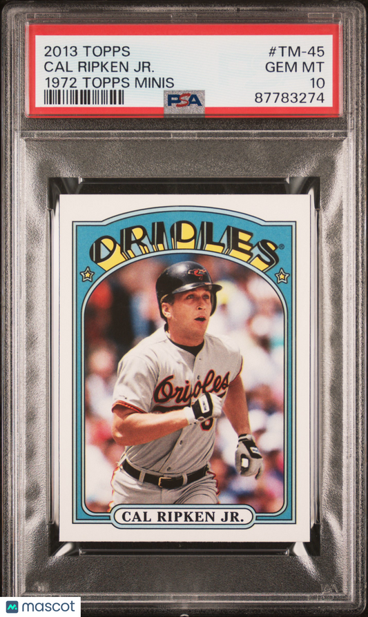 2013 Topps 1972 Topps Minis Baseball Cal Ripken JR. #TM-45 PSA 10 87783274