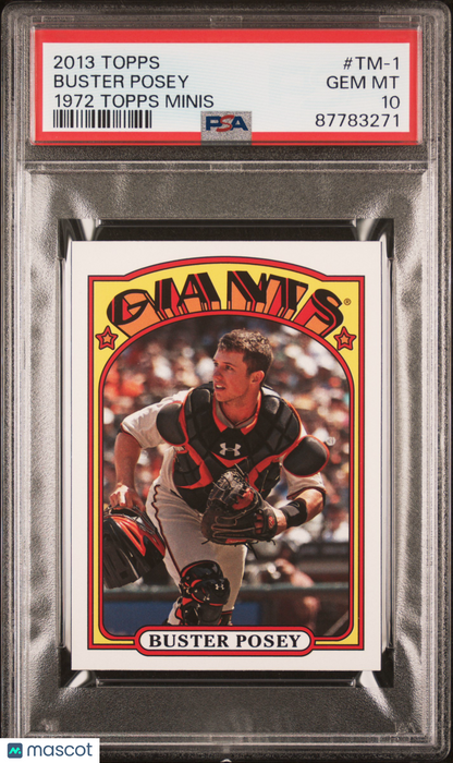 2013 Topps 1972 Topps Minis Baseball Buster Posey #TM-1 PSA 10 87783271