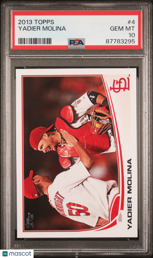 2013 Topps Baseball Yadier Molina #4 PSA 10 87783295