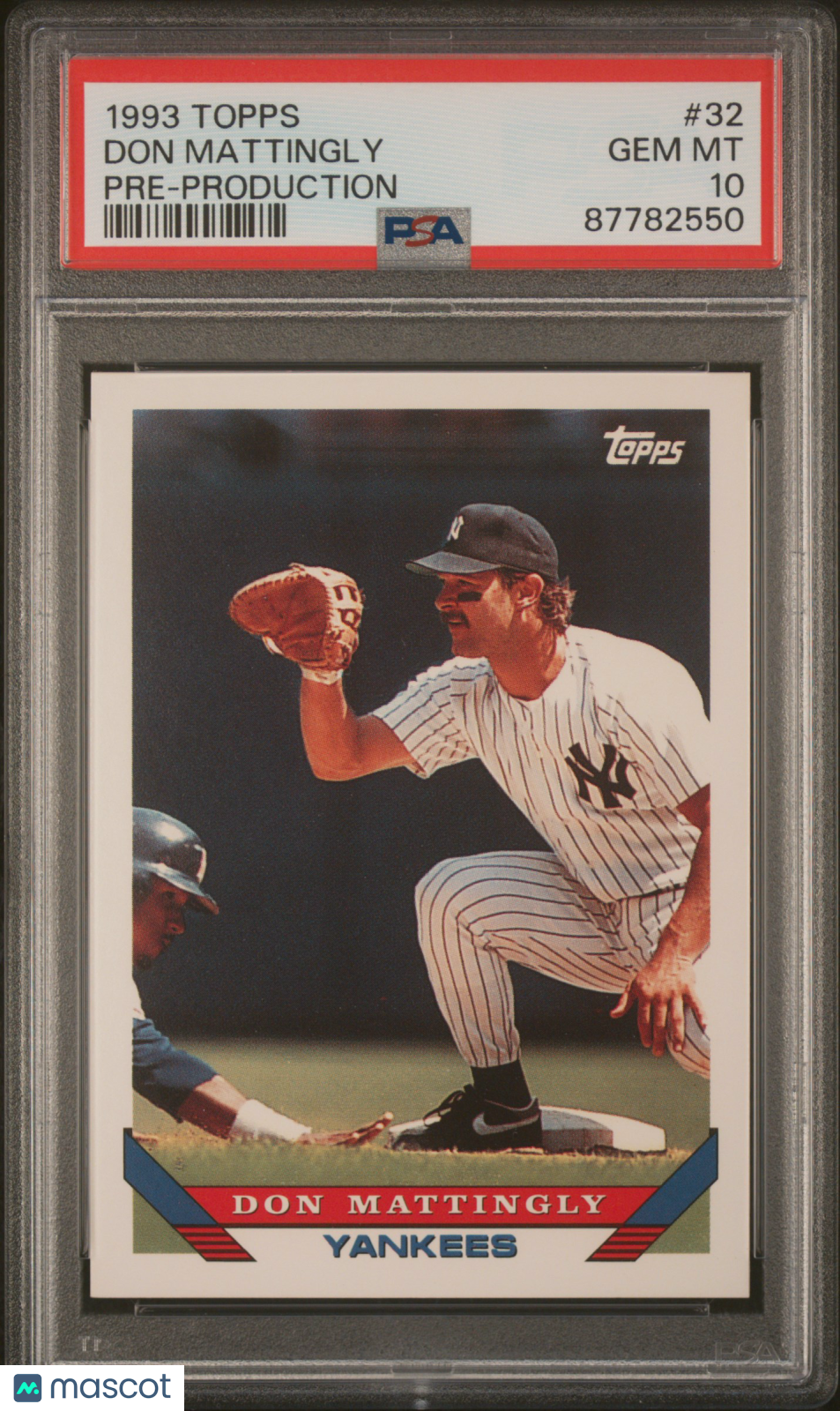 1993 Topps Pre-Production Baseball Don Mattingly #32 PSA 10 87782550