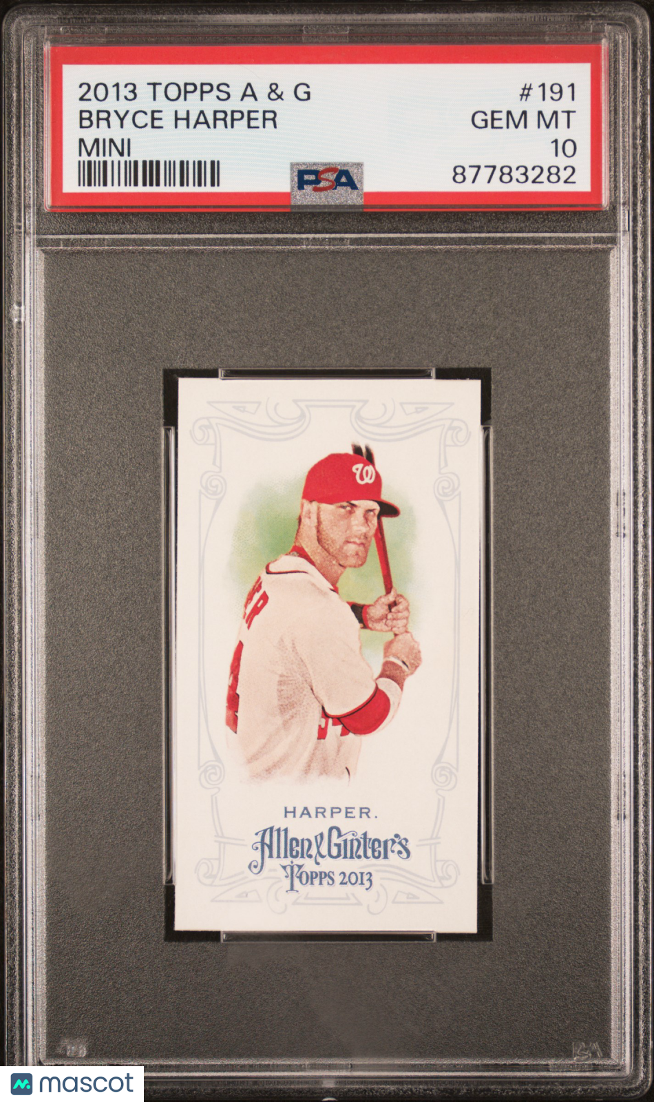 2013 Topps Allen & Ginter MINI Bryce Harper #191 PSA 10 87783282 POP 12