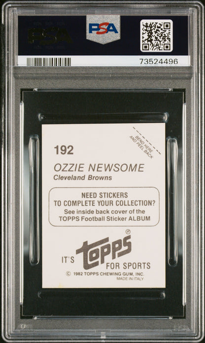 1982 Topps Stickers Football Ozzie Newsome #192 Psa 9 73524496