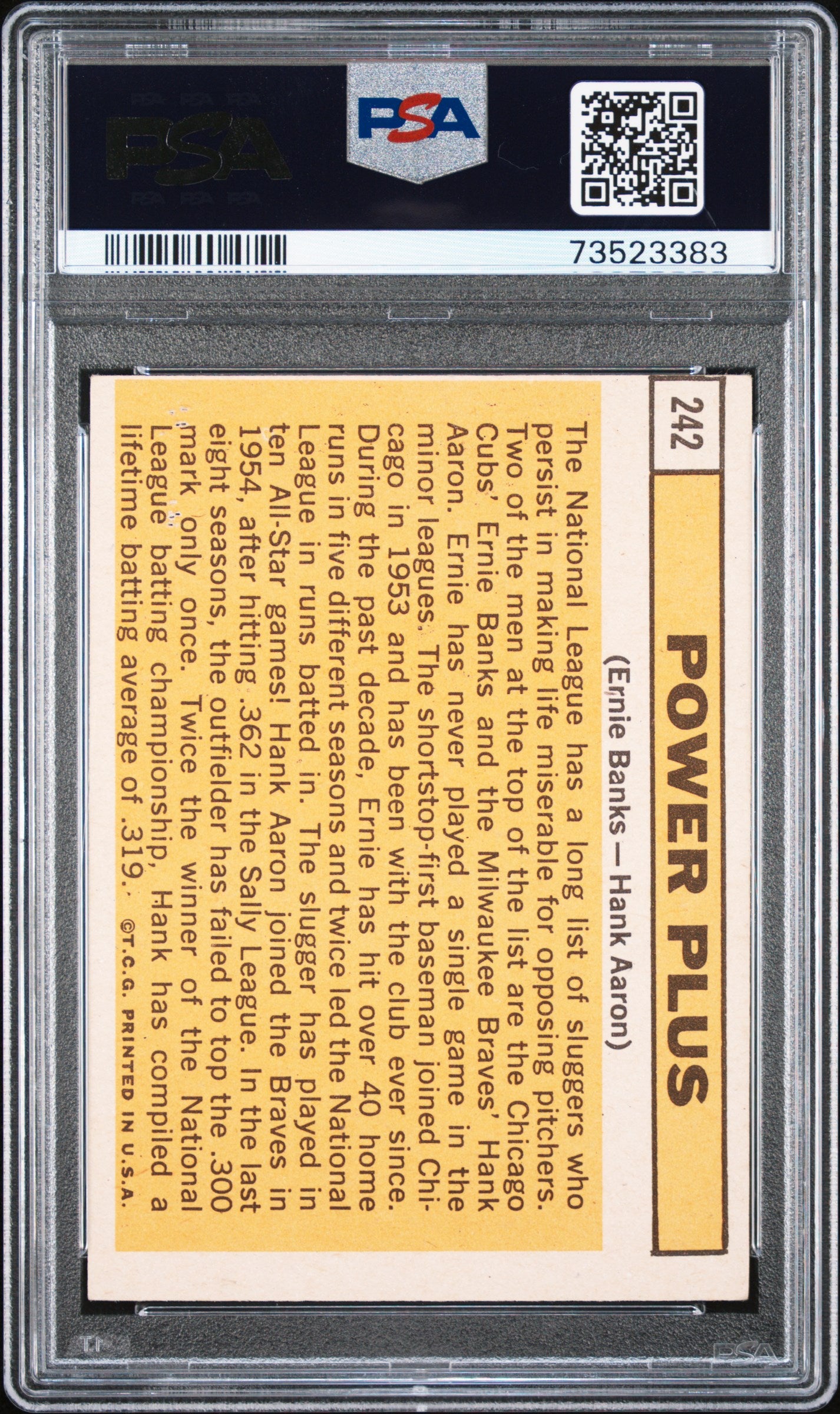 1963 Topps  Baseball Power Plus #242 Psa 1 73523383