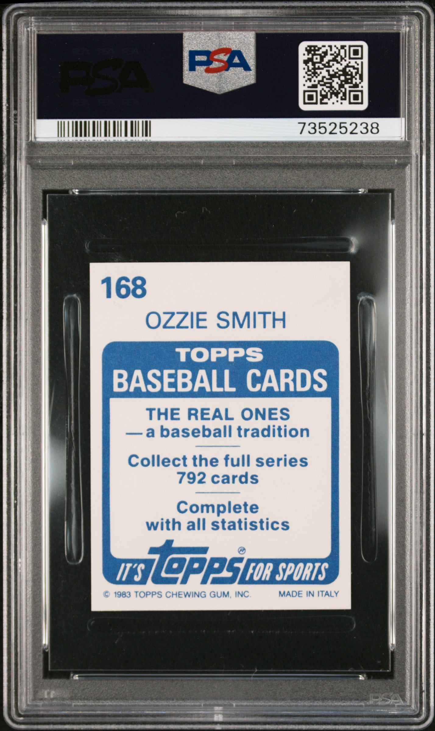 1983 Topps Stickers Baseball Ozzie Smith #168 Psa 10 73525238