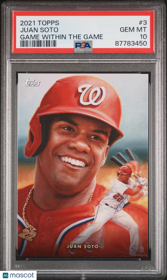 2021 Topps Game Within The Game Baseball Juan Soto #3 PSA 10 87783450