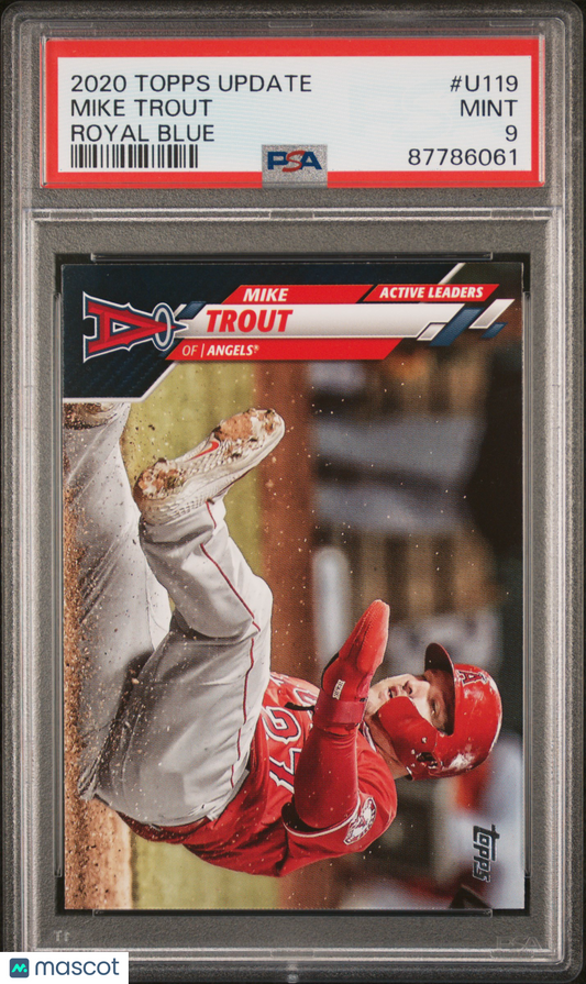 2020 Topps Update ROYAL BLUE Mike Trout #U119 PSA 9 87786061