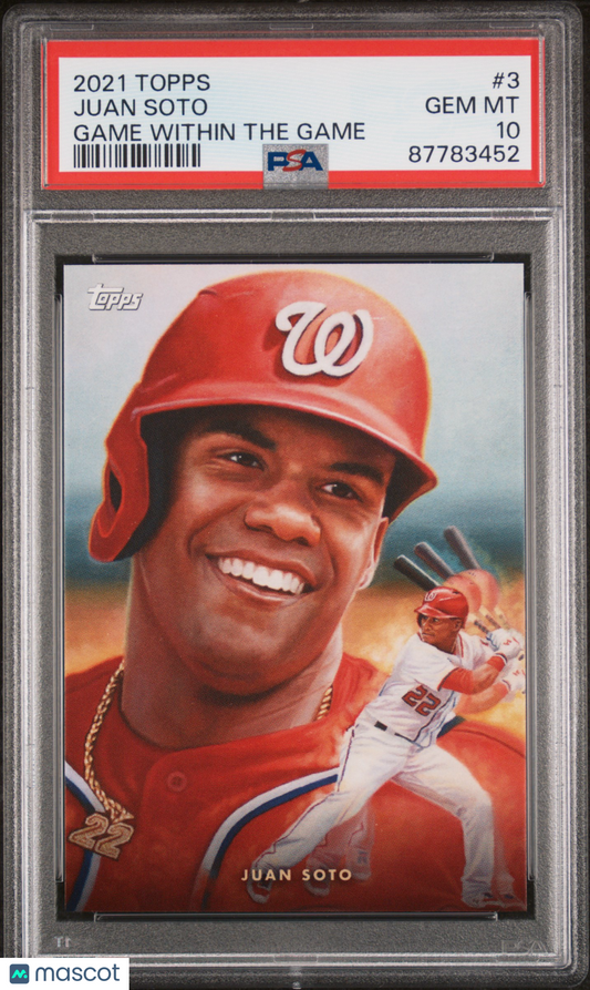 2021 Topps Game Within The Game Baseball Juan Soto #3 PSA 10 87783452