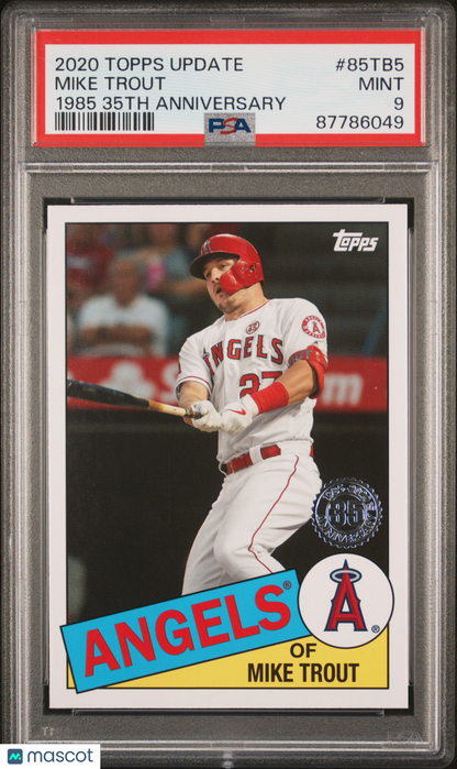 2020 Topps Update 1985 Topps 35th Anniversary Mike Trout #85TB5 PSA 9 87786049