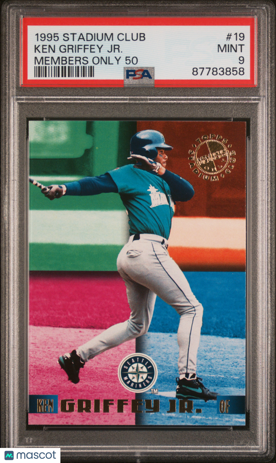 1995 Stadium Club Members Only 50 Baseball Ken Griffey JR. #19 PSA 9 87783858