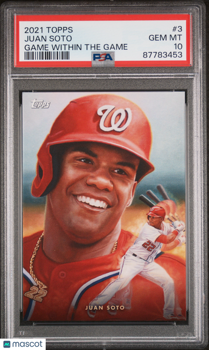 2021 Topps Game Within The Game Baseball Juan Soto #3 PSA 10 87783453