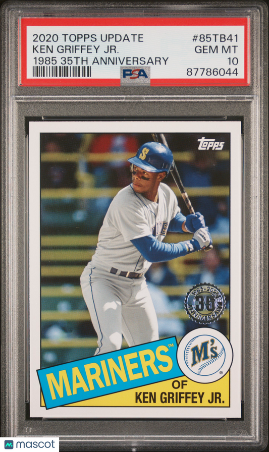 2020 Topps Update 1985 Topps 35th Ken Griffey JR. #85TB41 PSA 10 87786044