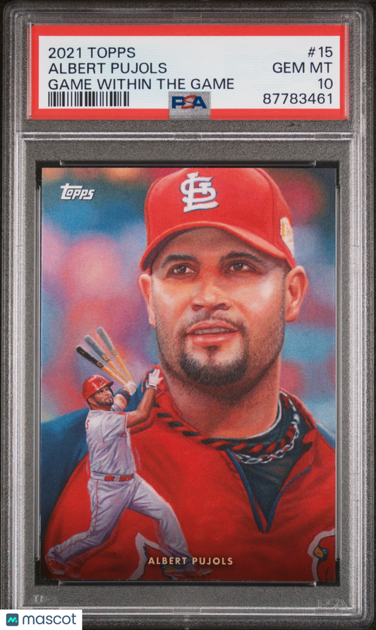 2021 Topps Game Within The Game Baseball Albert Pujols #15 PSA 10 87783461