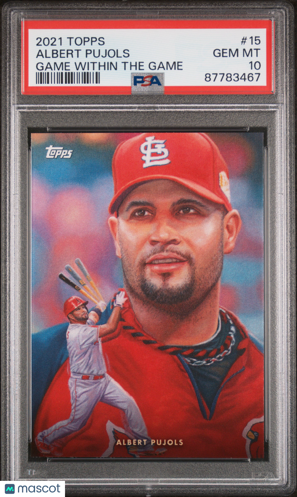 2021 Topps Game Within The Game Baseball Albert Pujols #15 PSA 10 87783467