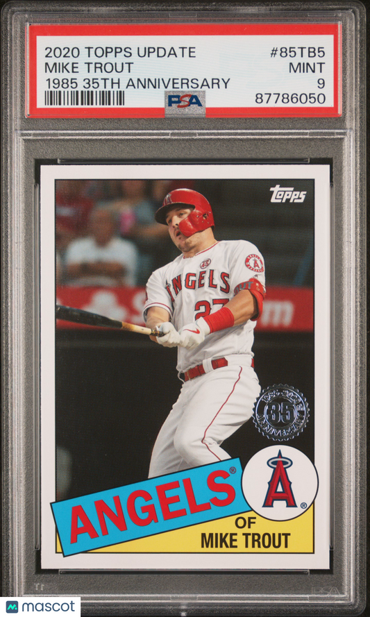 2020 Topps Update 1985 Topps 35th Ann Baseball Mike Trout #85TB5 PSA 9 87786050