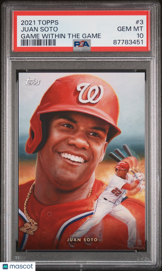 2021 Topps Game Within The Game Baseball Juan Soto #3 PSA 10 87783451