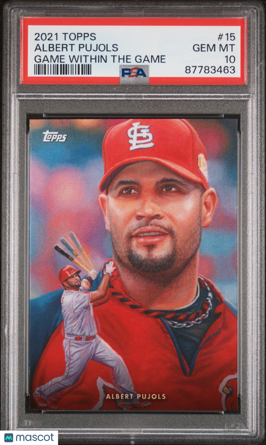 2021 Topps Game Within The Game Baseball Albert Pujols #15 PSA 10 87783463