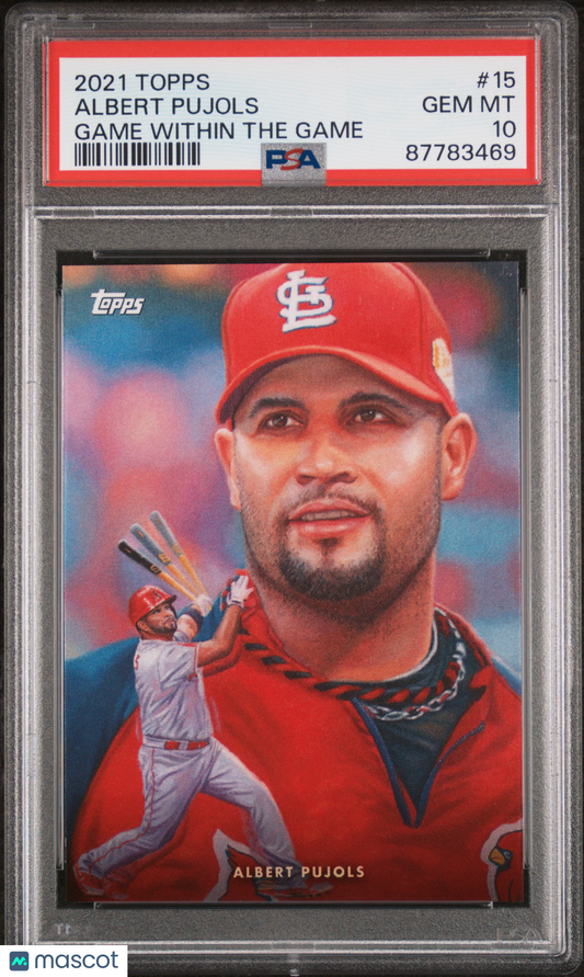 2021 Topps Game Within The Game Baseball Albert Pujols #15 PSA 10 87783469