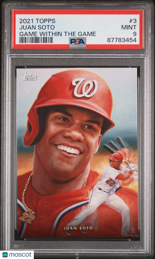 2021 Topps Game Within The Game Baseball Juan Soto #3 PSA 9 87783454