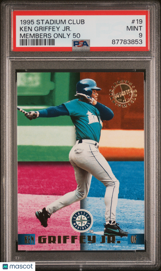 1995 Stadium Club Members Only 50 Baseball Ken Griffey JR. #19 PSA 9 87783853