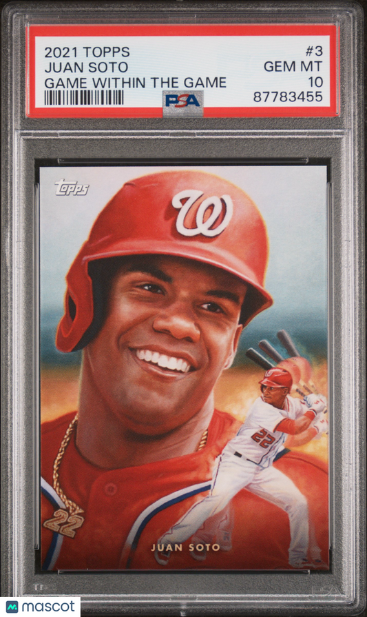 2021 Topps Game Within The Game Baseball Juan Soto #3 PSA 10 87783455