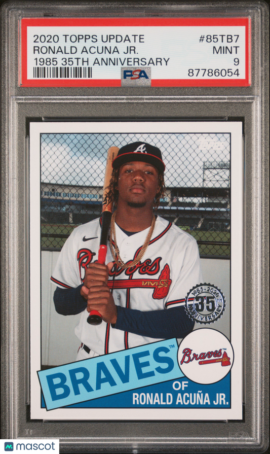 2020 Topps Update 1985 Topps 35th Ronald Acuna JR. #85TB7 PSA 9 87786054