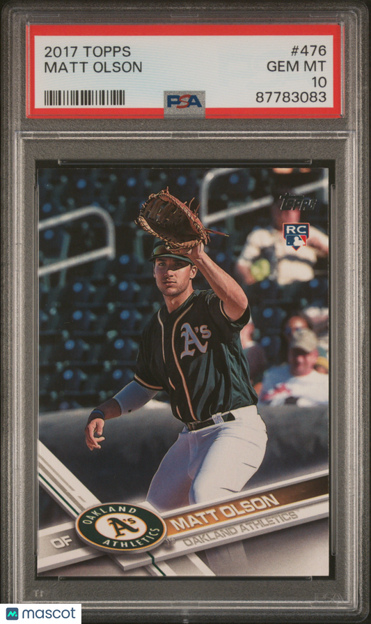 2017 Topps Baseball Matt Olson #476 PSA 10 87783083