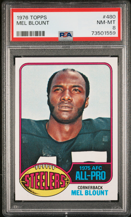 1976 Topps Football Mel Blount #480 Psa 8 73501559