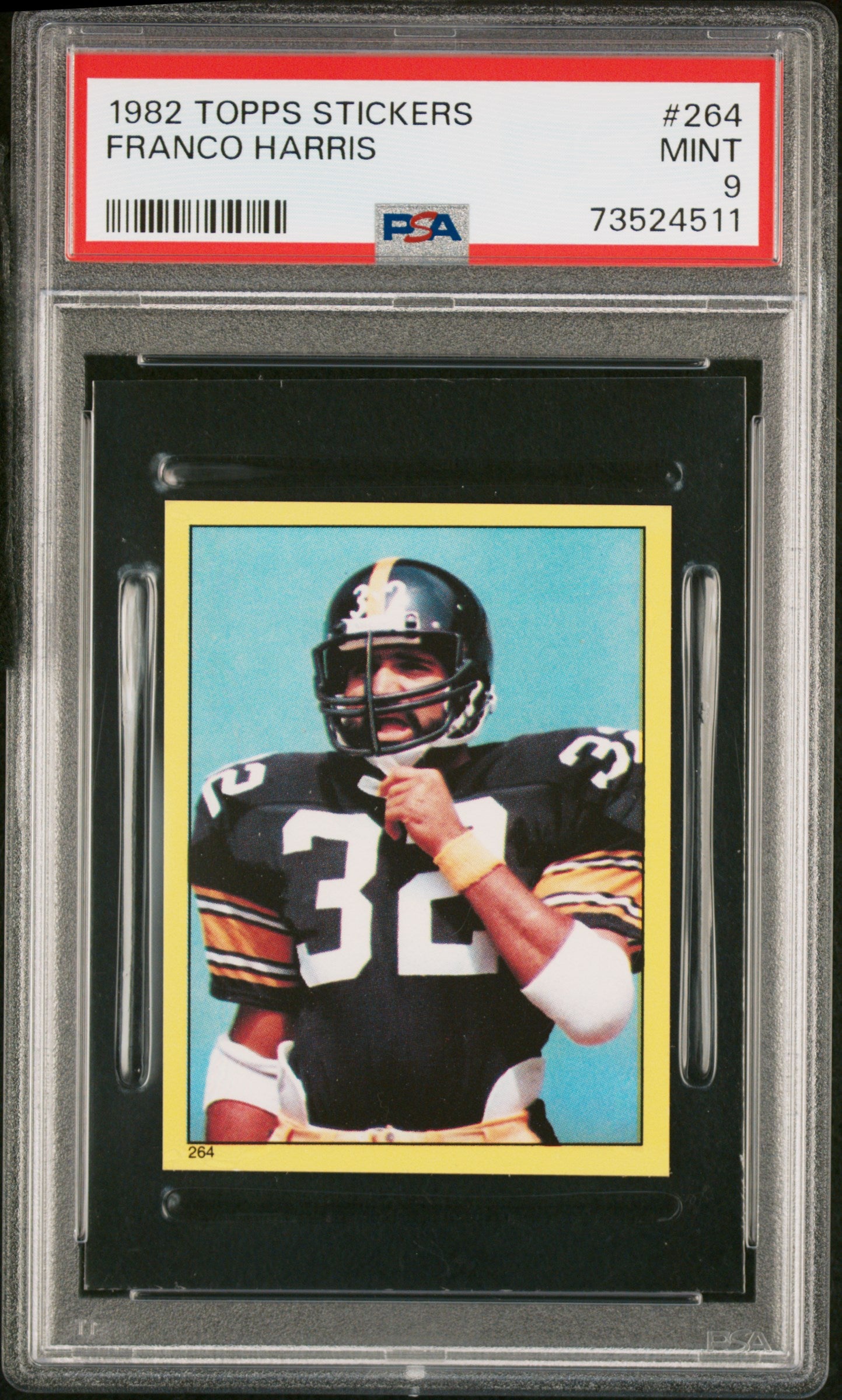 1982 Topps Stickers Football Franco Harris #264 Psa 9 73524511