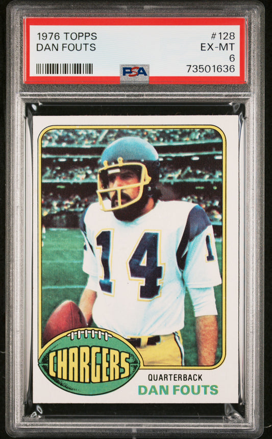 1976 Topps Football Dan Fouts #128 Psa 6 73501636